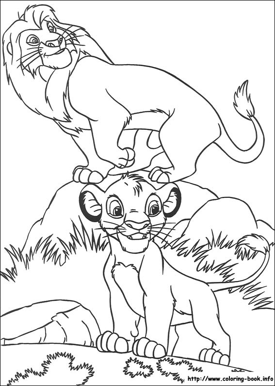 The Lion King coloring picture